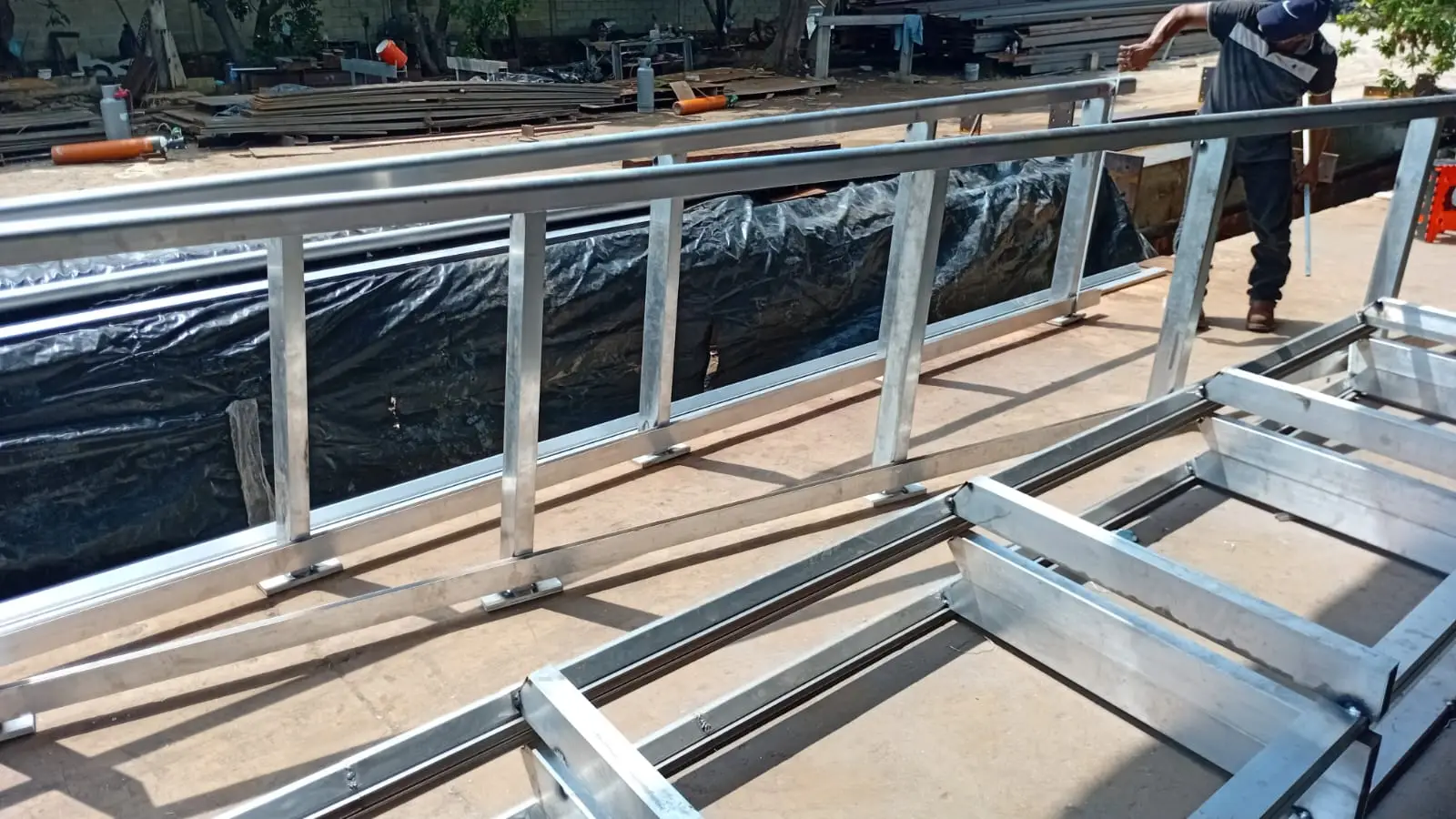 Estructuras de acero para instalaciones automotrices Volkswagen